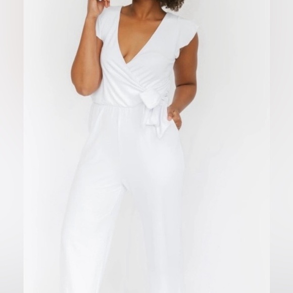 Smash + Tess Pants - Smash + Tess White Jumpsuit